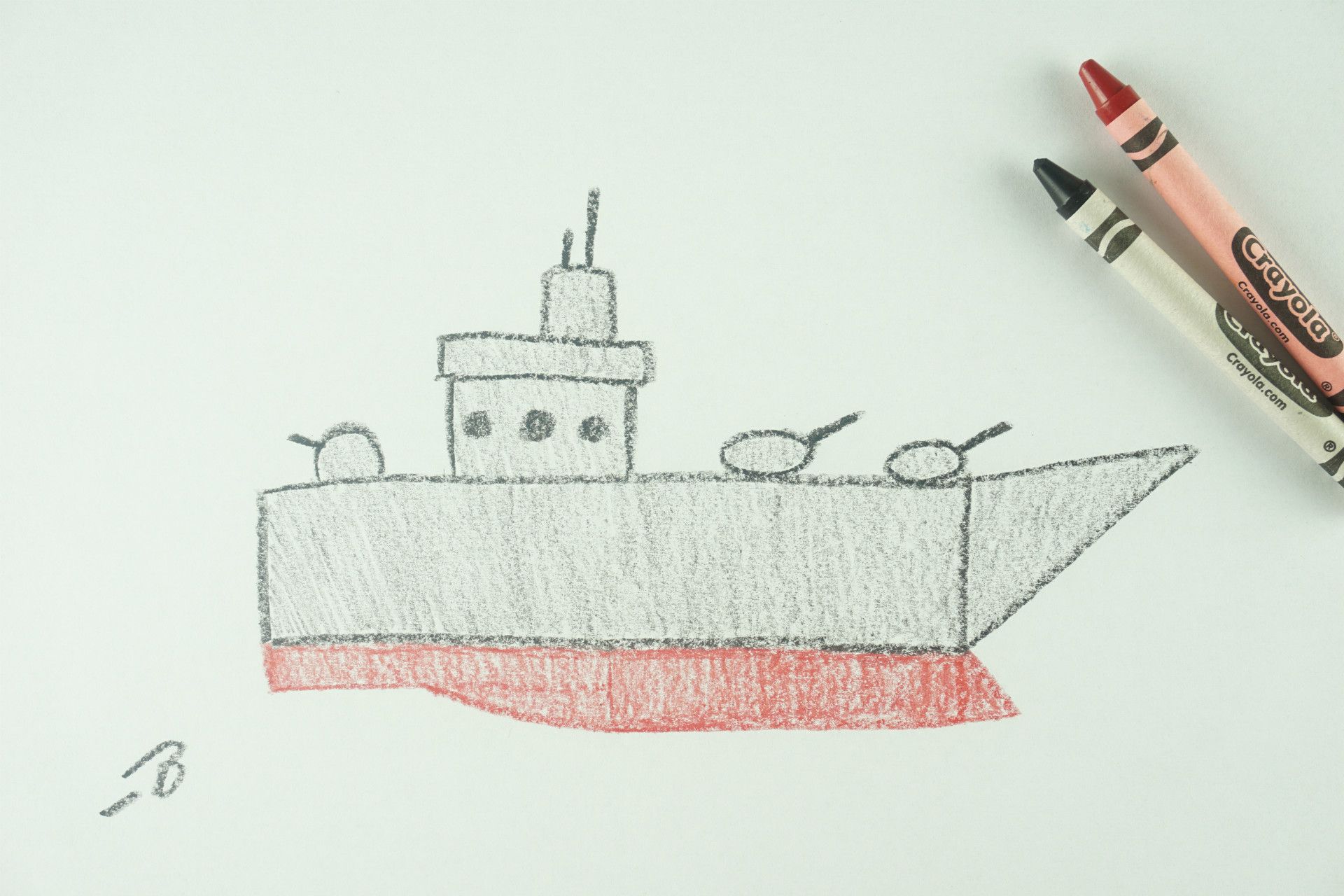 🖍️ How to Draw: A Battleship