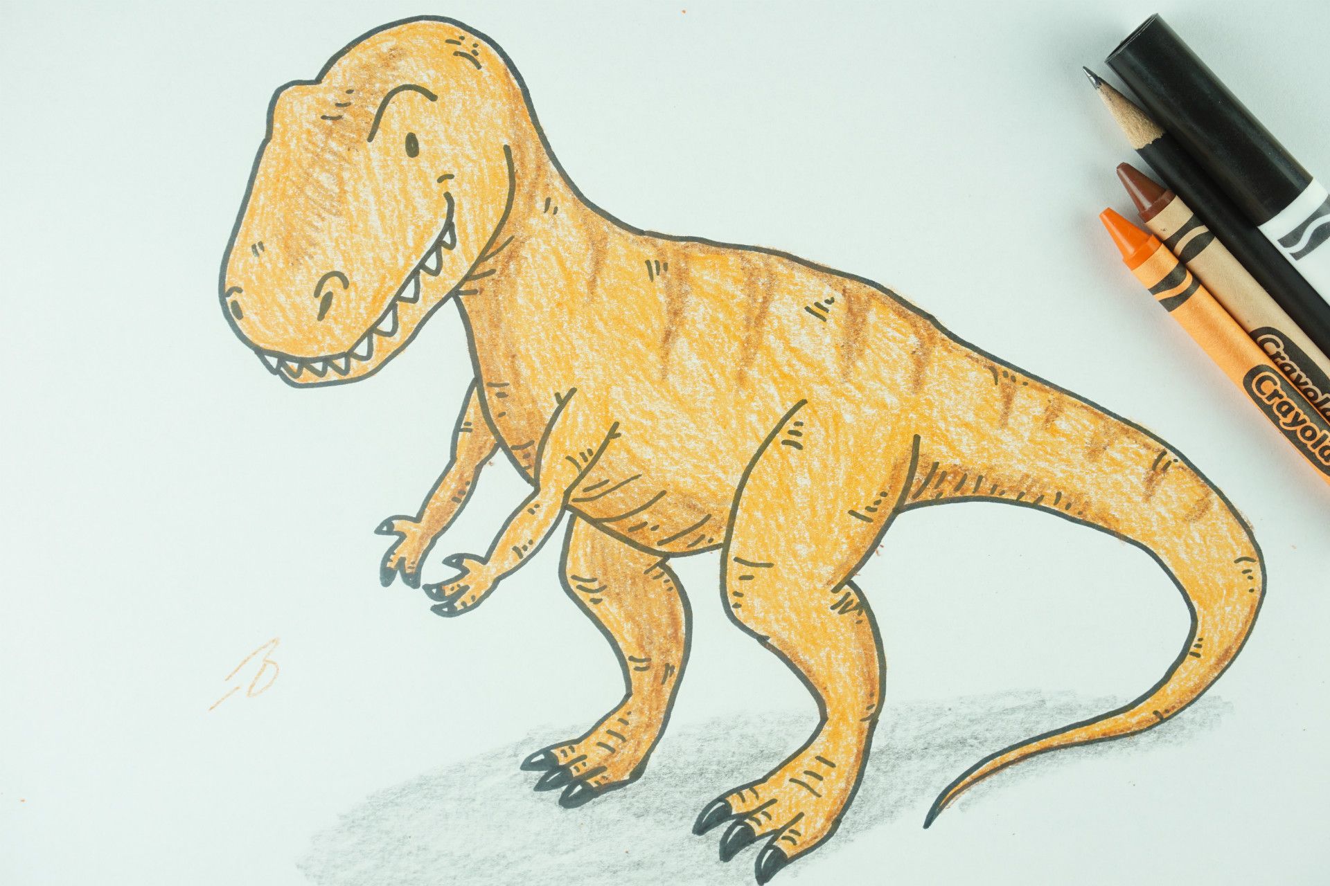 t rex drawing sketch