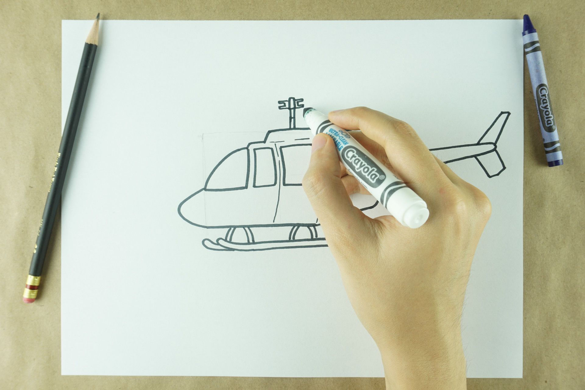 ️ How to Draw A Helicopter