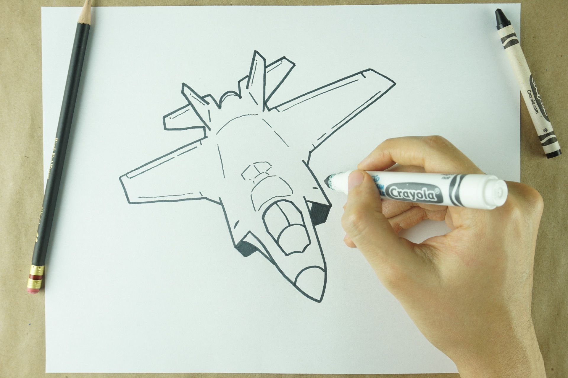 ️ How to Draw: A Fighter Jet