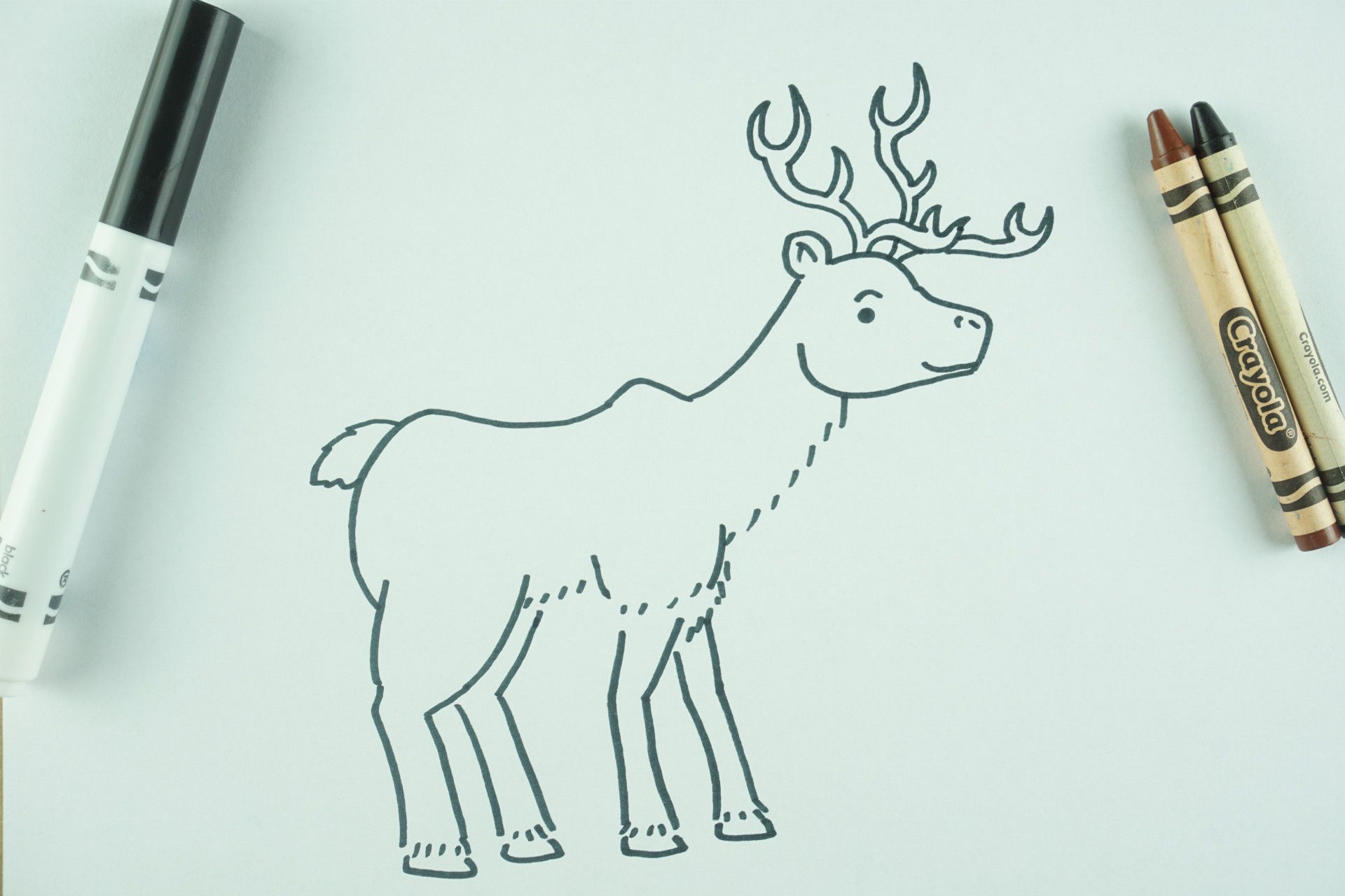 ✒️ How to Draw: A Reindeer