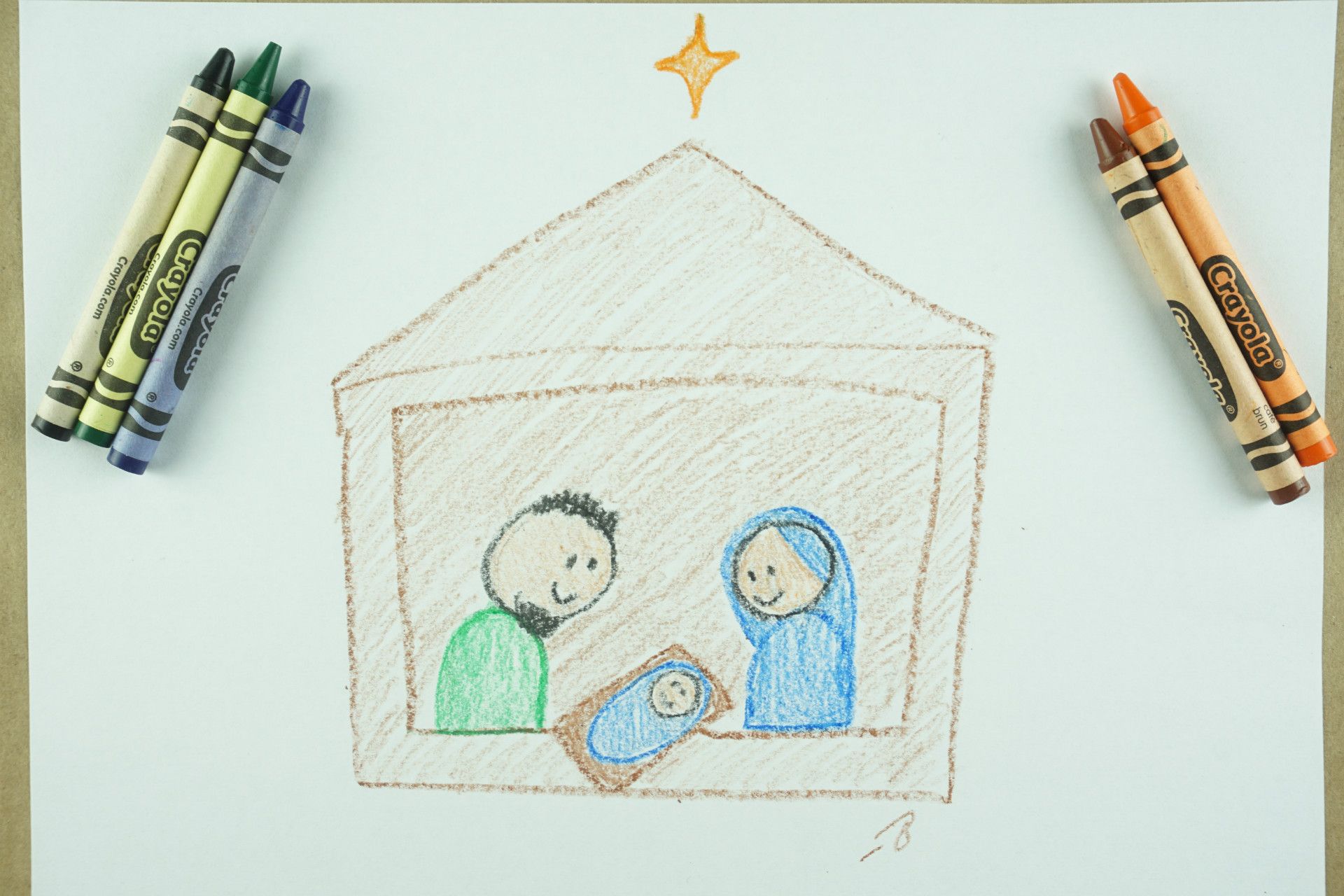 🖍️ How to Draw: A Nativity