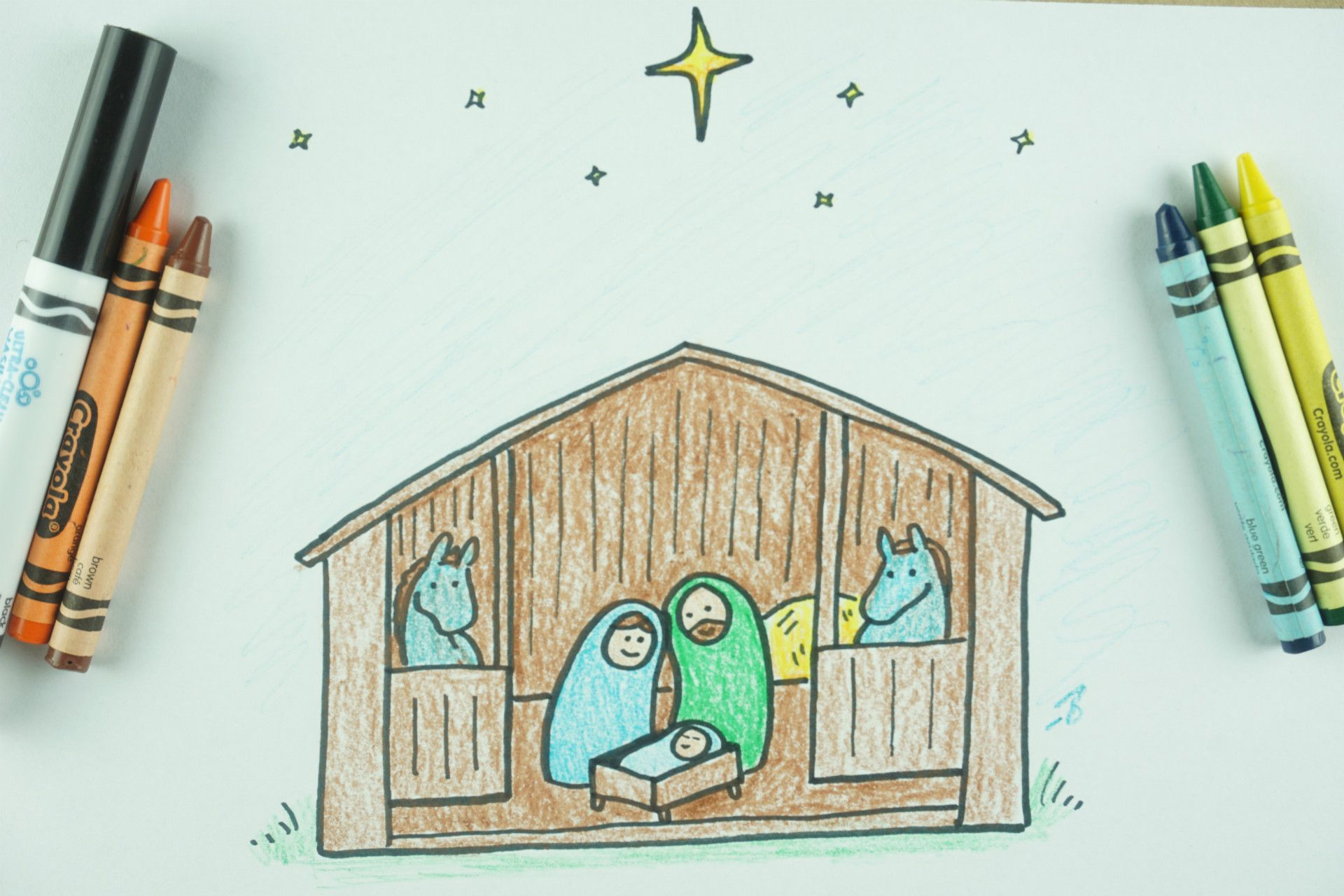 ️ How to Draw A Nativity