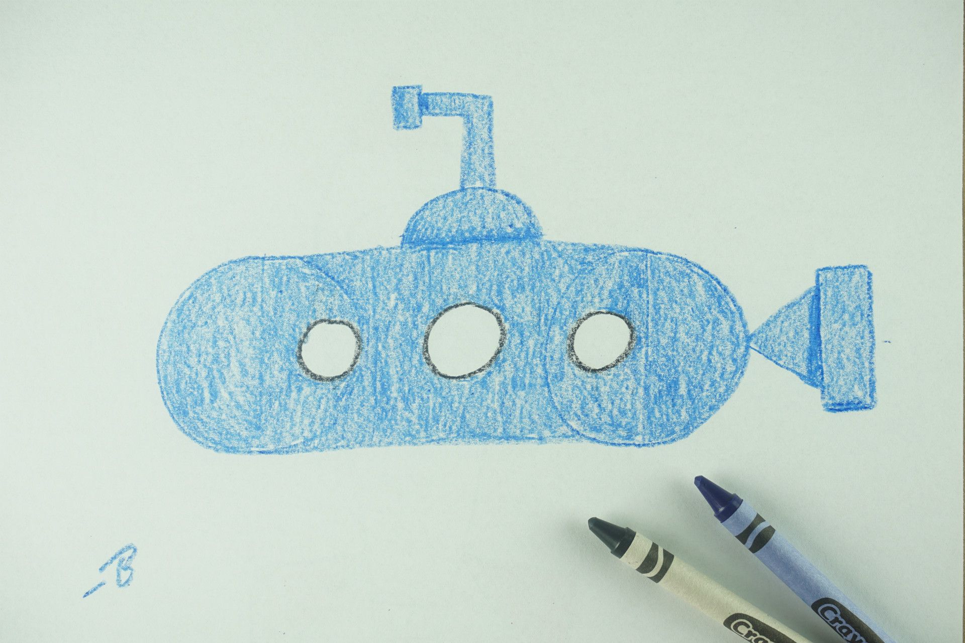 🖍️ How to Draw: A Submarine