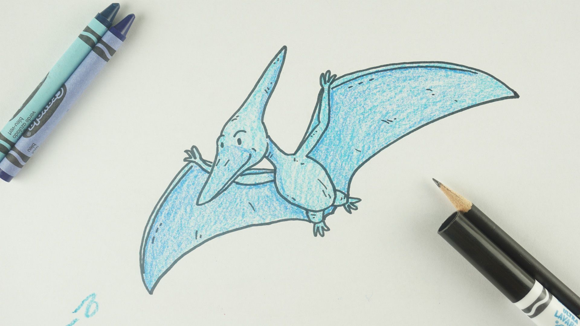✏️ How to Draw: Pteranodon