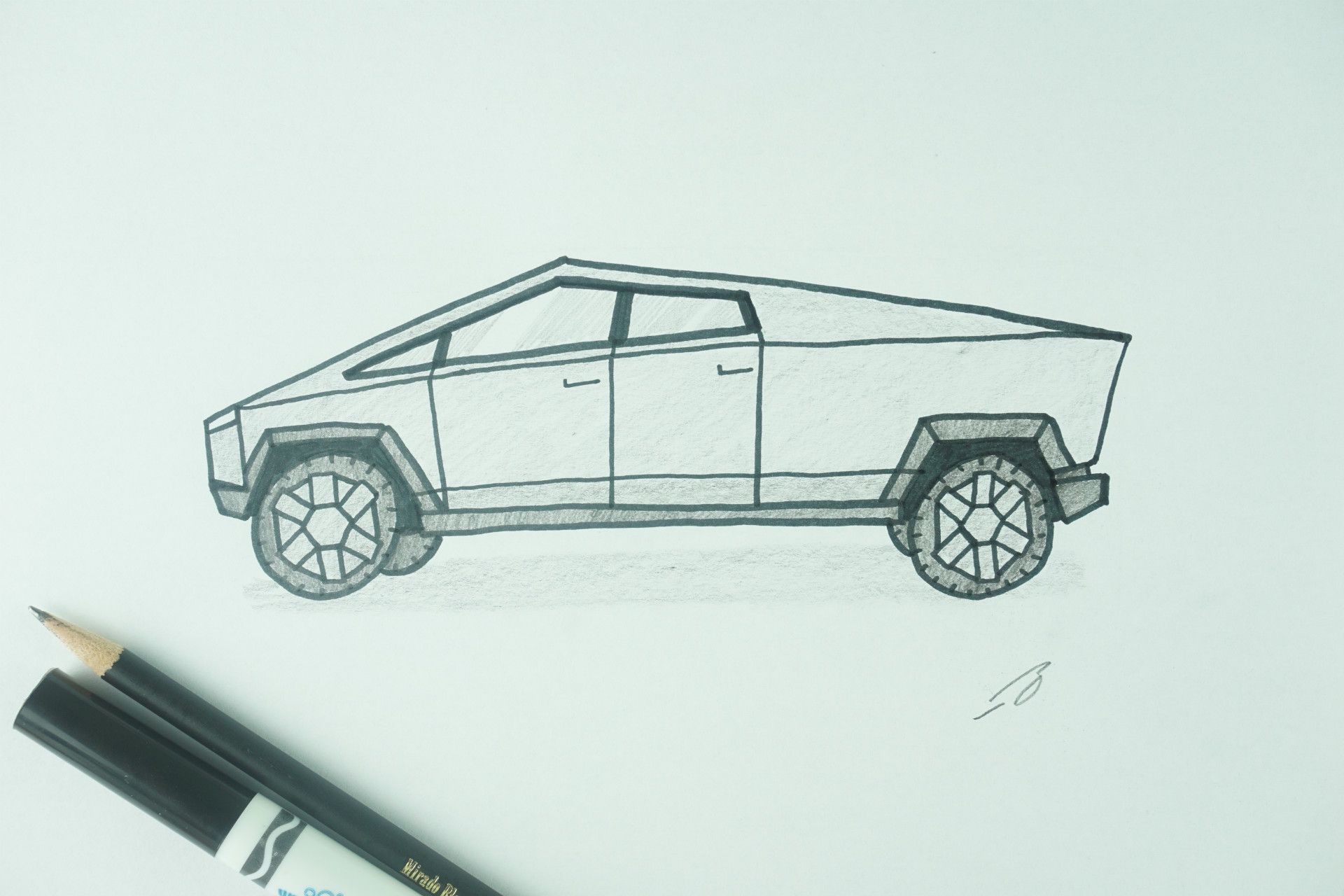 ✏️ How to Draw: A Pickup Truck