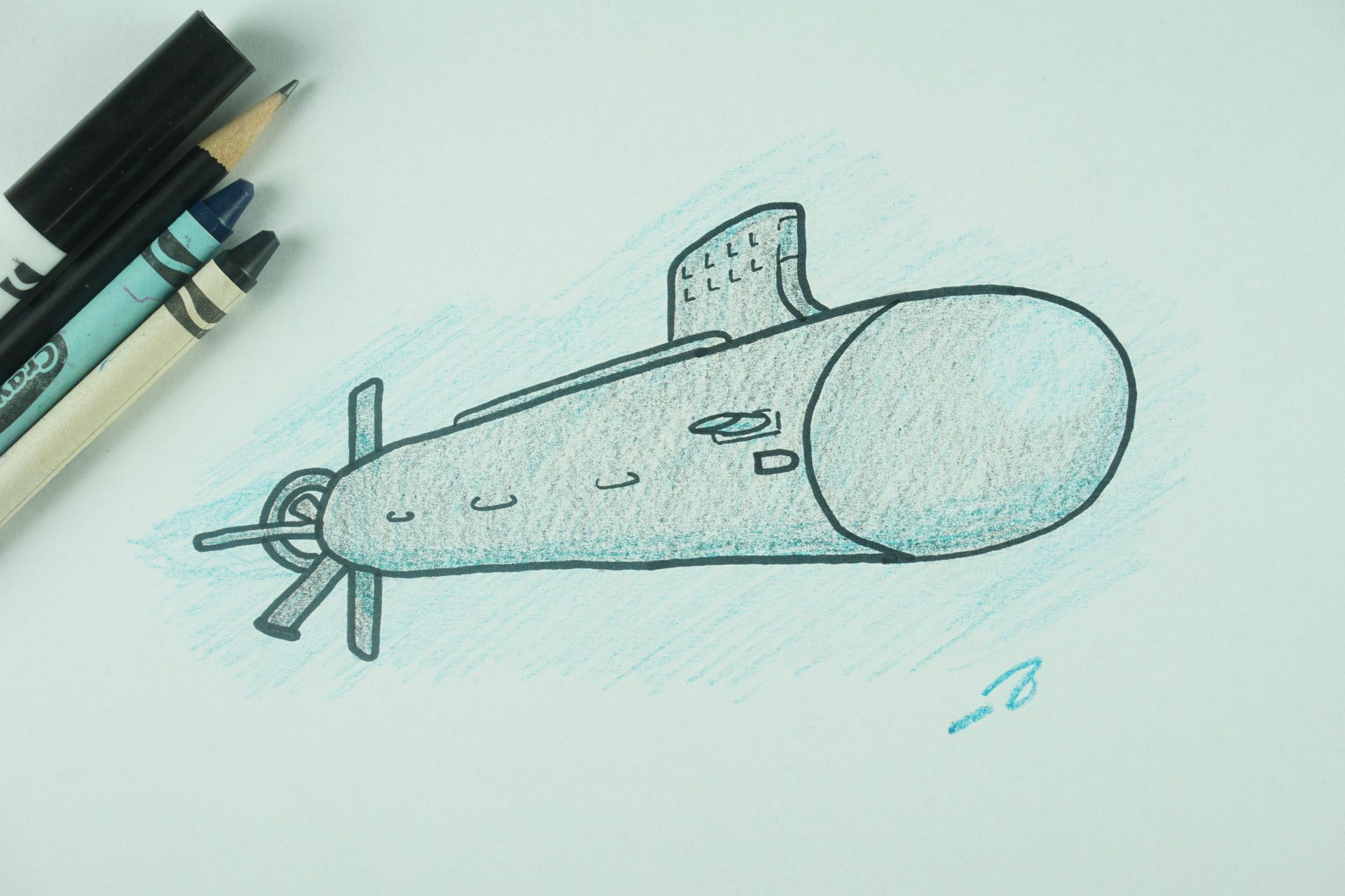 ✏️ How to Draw: A Submarine