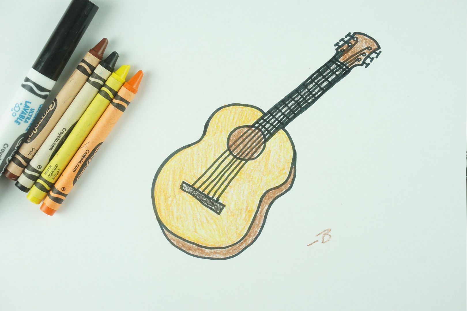 ✒️ How to Draw: A Guitar