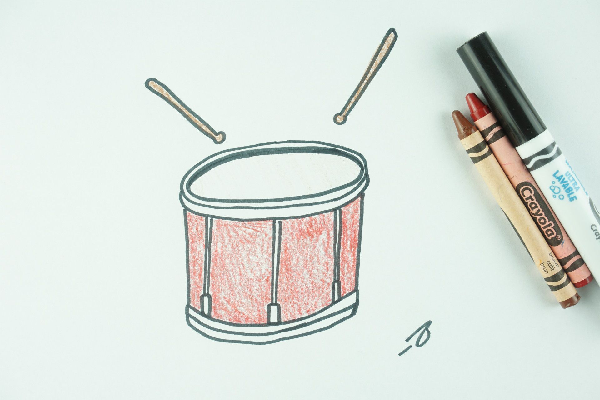 ✒️ How to Draw: A Drum