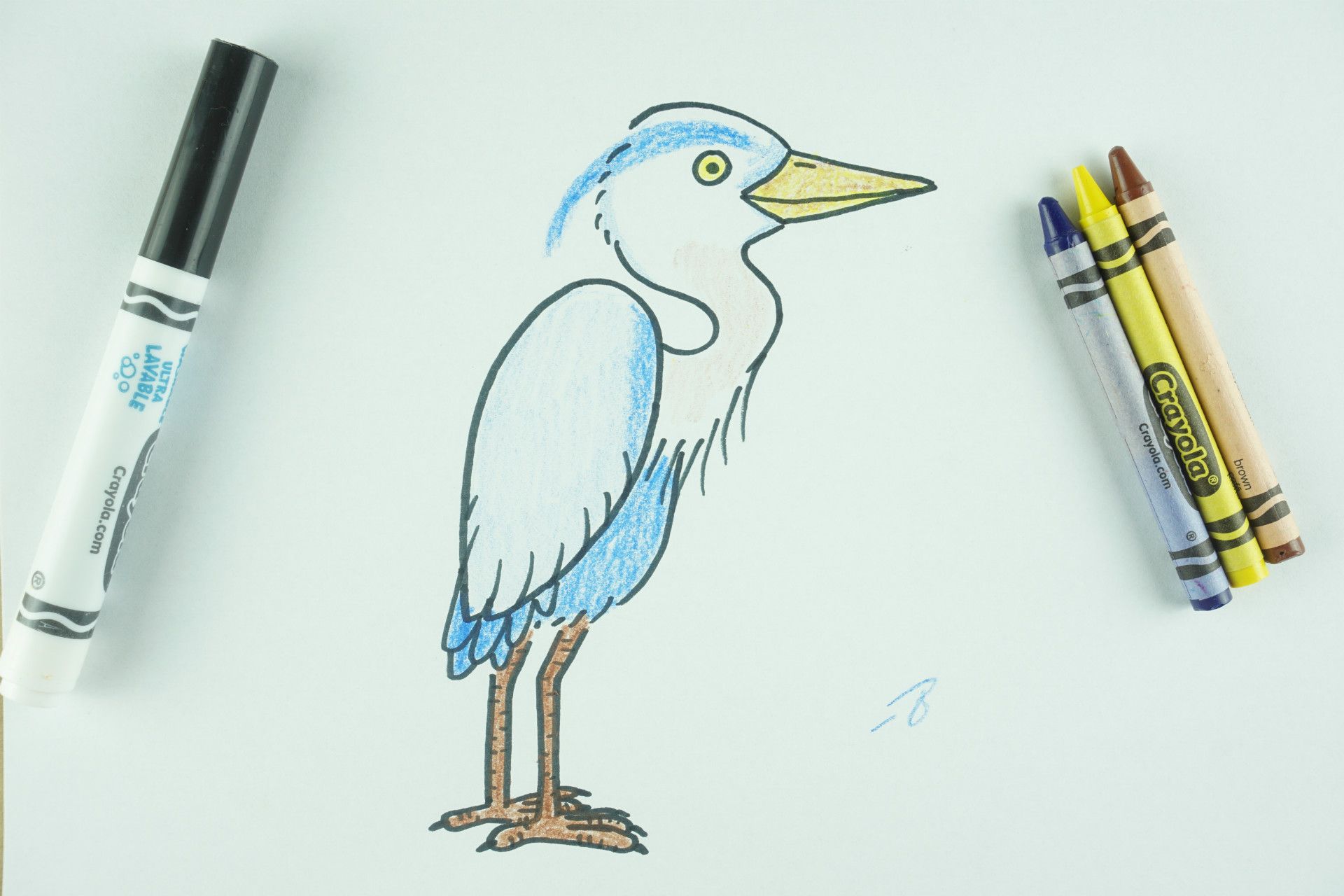 ✒️ How to Draw: A Heron