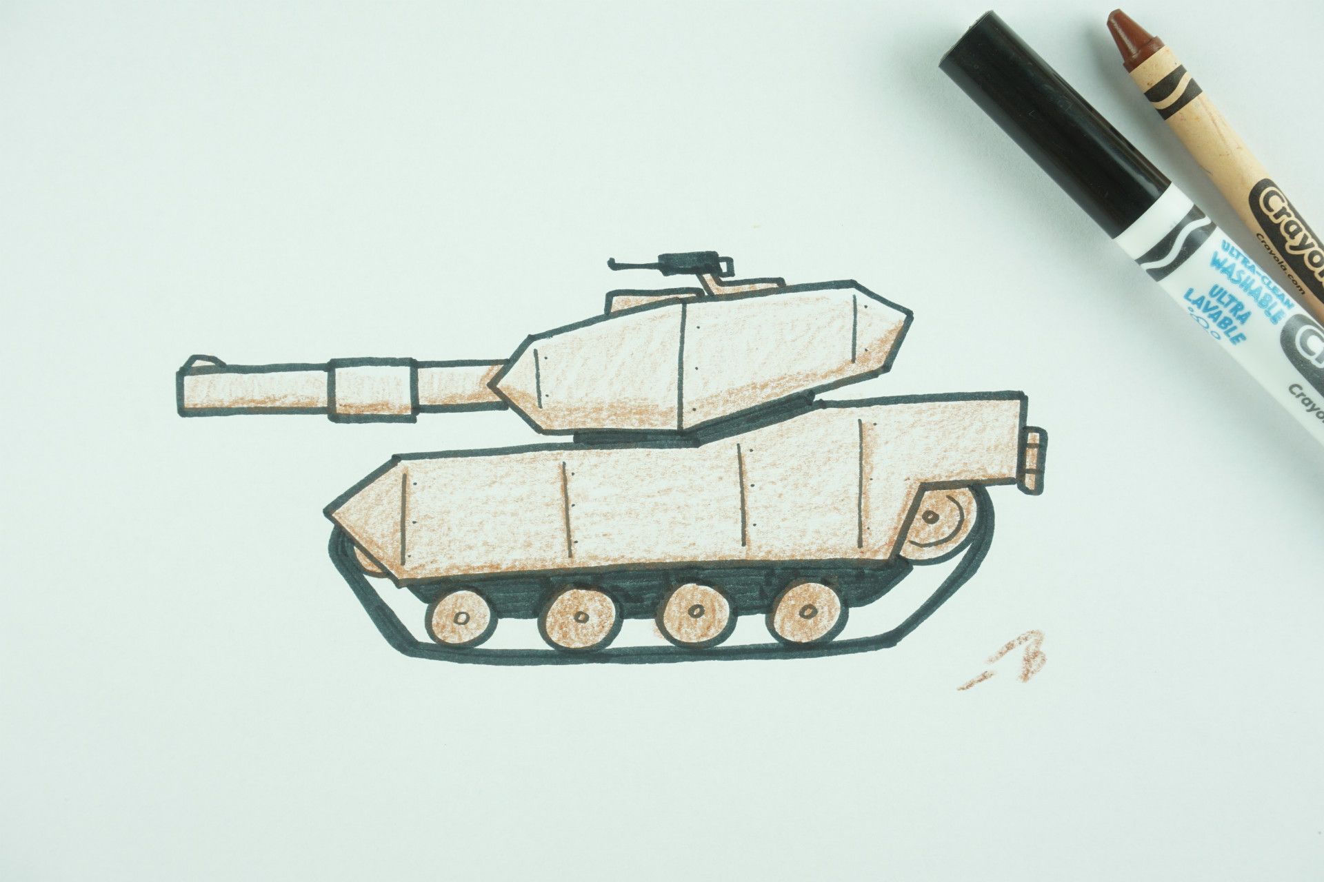 ✒️ How to Draw: A Tank
