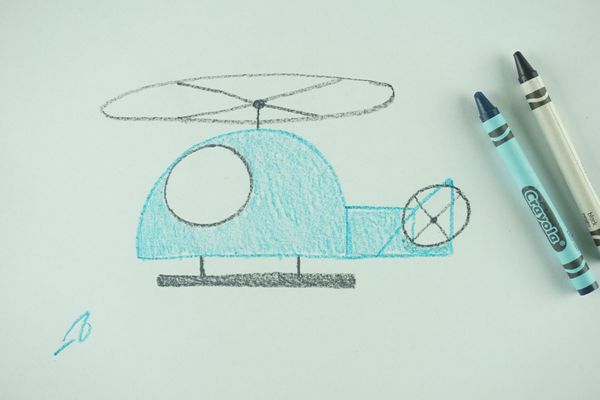 🖍️ How to Draw: A Helicopter