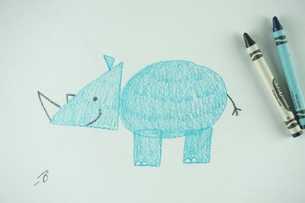 🖍️ How to Draw: A Rhinoceros