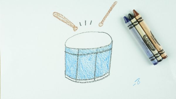 🖍️ How to Draw: A Drum